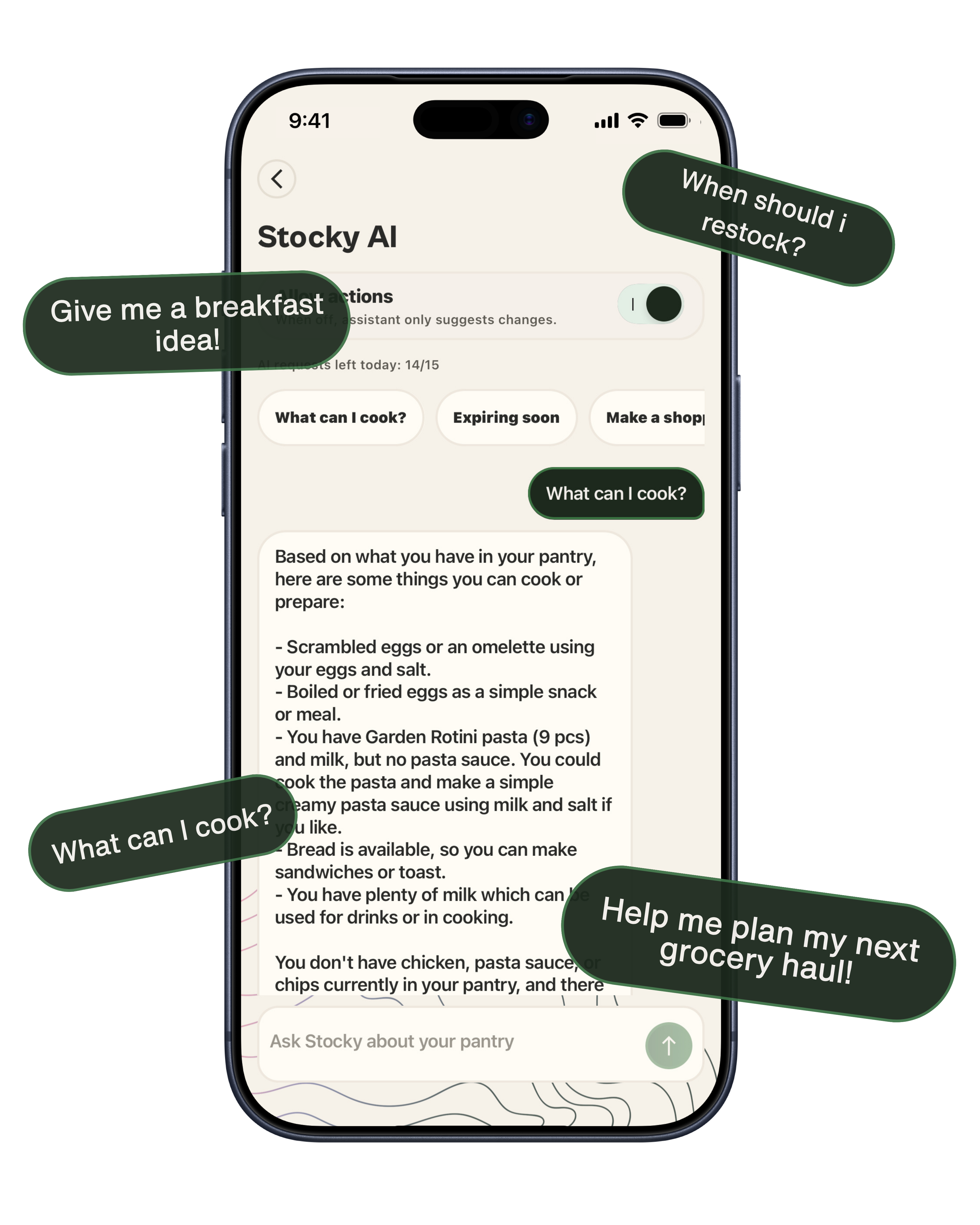 Stocky AI app screen preview